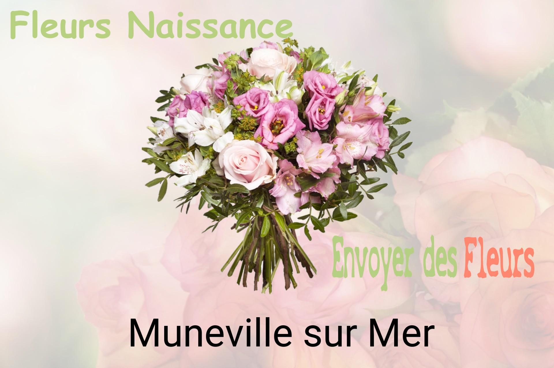 Bouquet de fleurs de naissance livré à Muneville-sur-Mer